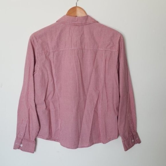 Pendleton Button Up Check Red Shirt‎ Womens Sz M - Picture 9 of 9